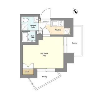 VーMUSIC蒲田【5階】の間取り