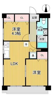 馬事公苑ヒミコマンション【3階】の間取り