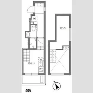 アリカ大森1【0405号室】の間取り