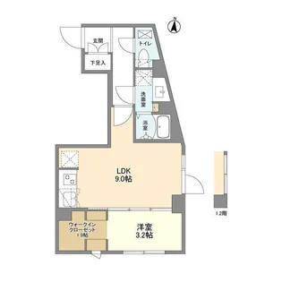 ウェルスクエア西大井【1階】の間取り