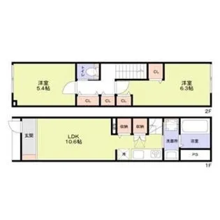 テラスハウス井荻【1階】の間取り