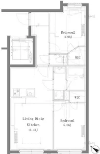 プロスタイルウェルス亀戸水神【4階】の間取り