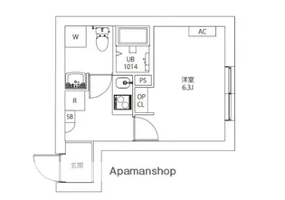 AXIA M−CITY武蔵小山【-1階】の間取り