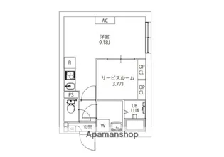 AXIA M−CITY武蔵小山【-1階】の間取り