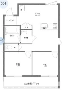 プレシャス千歳台【3階】の間取り