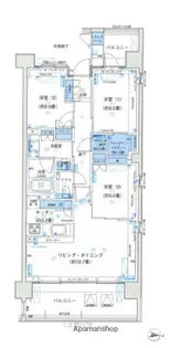 パークホームズ品川ザレジデンス【11階】の間取り