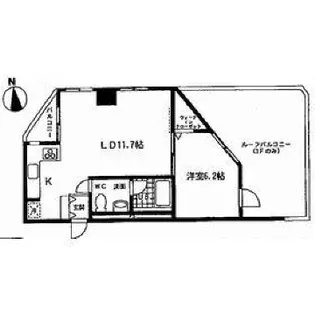 レジディア桜上水【8階】の間取り