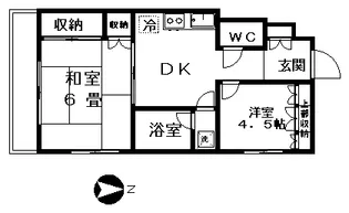 藤美ハイツ【2階】の間取り