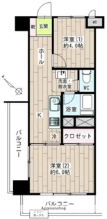 ニックハイム武蔵新田【3階】の間取り