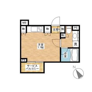 カスタリア戸越【5階】の間取り