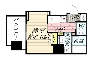 スタイリオ蒲田【10階】の間取り