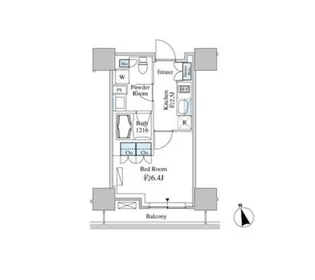 東京都港区芝浦4丁目【マンション】の間取り