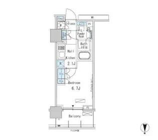 パークアクシス蒲田ステーションゲート【9階】の間取り