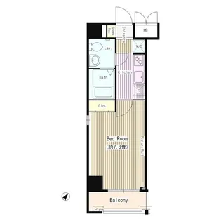 ハイトサーブル川崎【4階】の間取り
