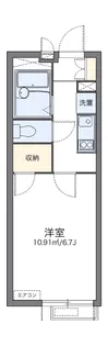 レオパレスサニー川崎【3階】の間取り