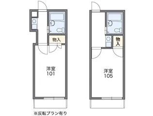 レオパレスハーモニーハイツ川崎【2階】の間取り