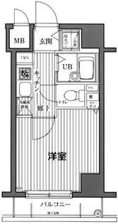 東京都港区芝2丁目【マンション】の間取り