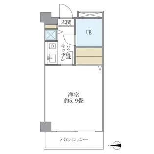 大井町タウンハウス【1階】の間取り