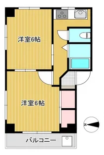 南リキコーポ【202号室号室】の間取り