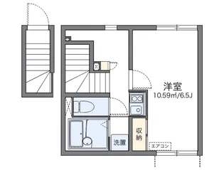 レオネクストウエスト2【2階】の間取り
