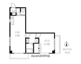 クレール浅野【3階】の間取り