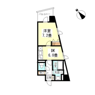 TKフラッツ渋谷【6階】の間取り