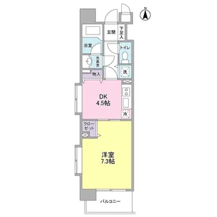 クレフォート大森【2階】の間取り