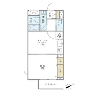 WELL HOUSE 東大井【3階】の間取り