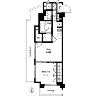 イプセ蒲田WEST【7階】の間取り
