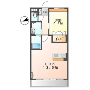 フローレンス東寺尾【1階】の間取り