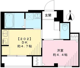 グレース・カーサ【202号室号室】の間取り