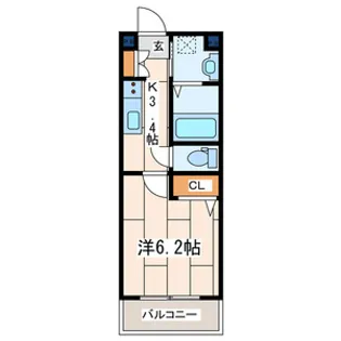 メゾン・ド・ベル【1階】の間取り