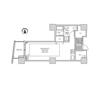アクティ汐留【26階】の間取り