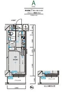 メインステージ洗足池【404号室号室】の間取り