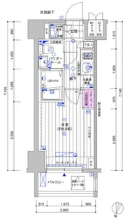 メインステージ南品川【6階】の間取り