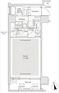 カスタリア中延【12階】の間取り