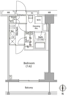 東京都大田区東矢口3丁目【マンション】の間取り