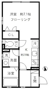 SKY TERRACE NISHIAZABU【2階】の間取り
