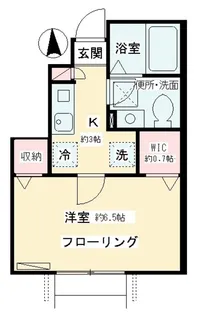 セゾンあざみ【1階】の間取り