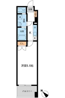 フィオーレ月島【2階】の間取り