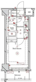 ラフィスタ品川ベイ【3階】の間取り