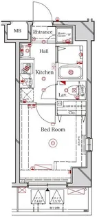 ラフィスタ品川ベイ【3階】の間取り