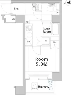 プレミアムキューブ大森DEUX【5階】の間取り