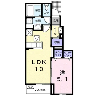 メゾンK【1階】の間取り