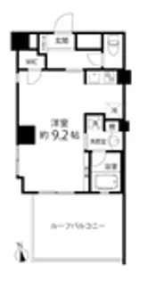 デュオステージ白金高輪【6階】の間取り