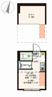 ティアラ新川崎【1階】の間取り