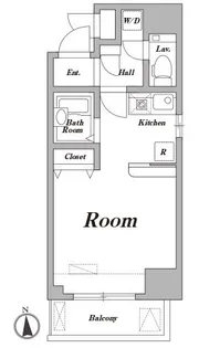 レジディア大井町【7階】の間取り