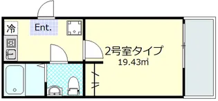 アムール川崎【1階】の間取り