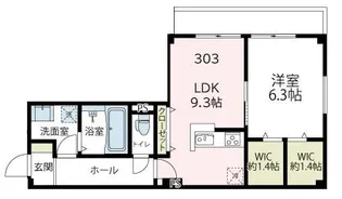 ブラウニー【303号室号室】の間取り