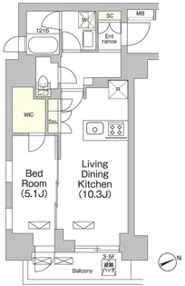 テラス大崎【5階】の間取り
